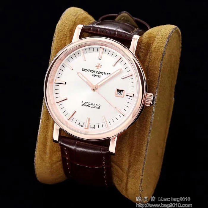 江詩丹頓 Vacheron Constantin YG廠 2019首發新款 縱橫升級版 821A零返修機芯 超強夜光 深度防水 男士腕表  wssb5045
